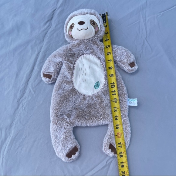 Douglas Baby Brown Sloth Sshlumpie Plush Stuffed Animal Lovey Security Blanket - Picture 10 of 10